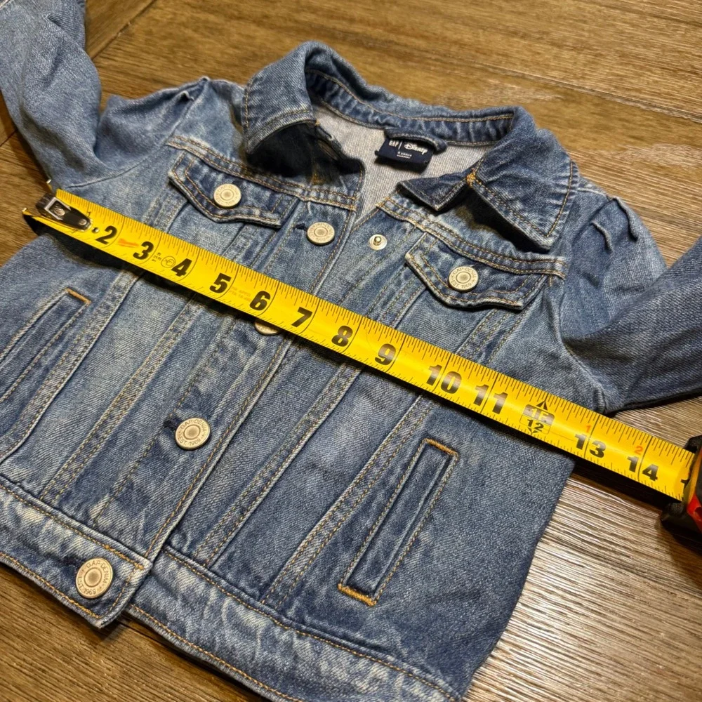 Gap‎ Kids Disney Minnie Mouse Blue Denim  Jean Jacket Size 4 Years Toddler
